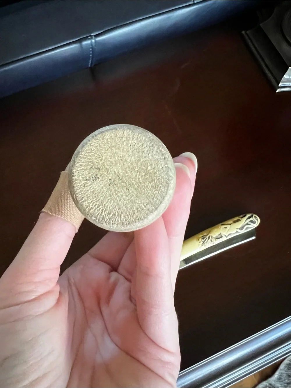 Antique Vintage Shaving Set with Garden of Eden Motif